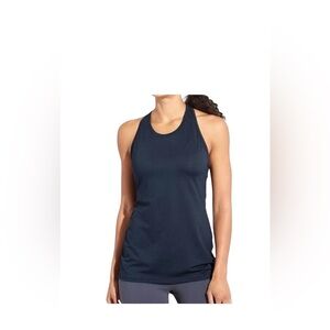 Athleta Women's Strip Razorback Navy Tank Sz. Small